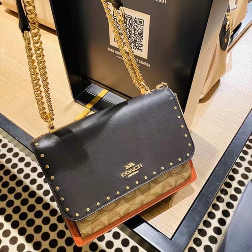 Coach klare leather bag